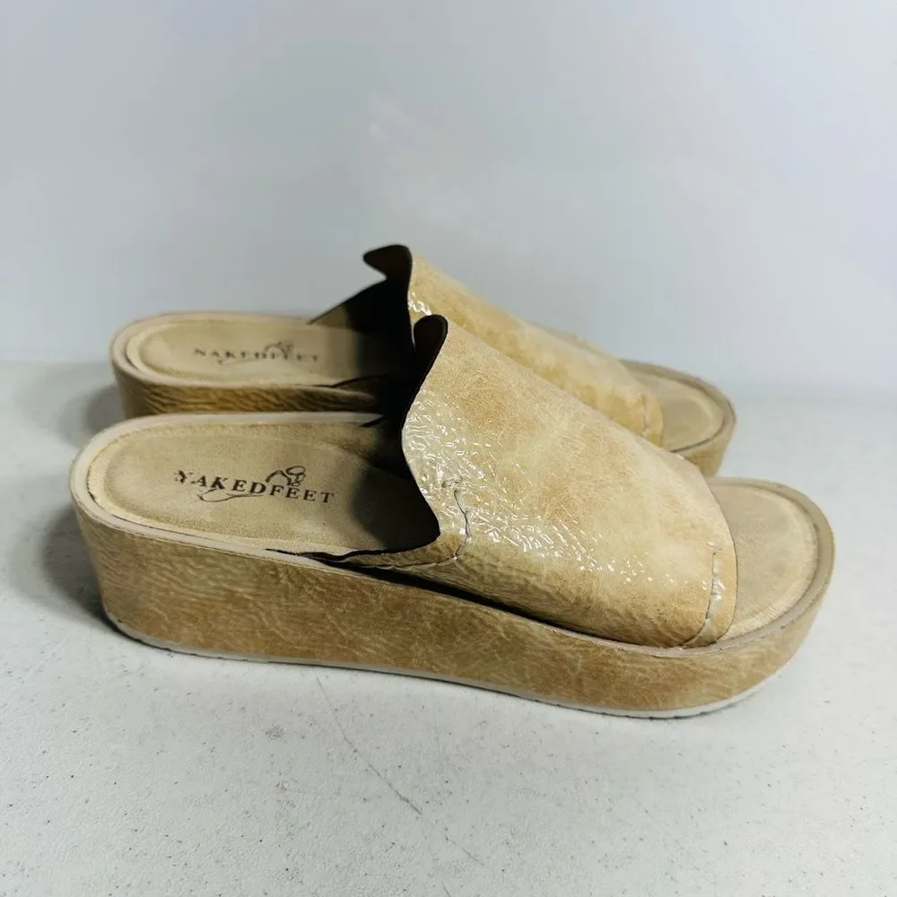 Tan Women's Slide Sandals